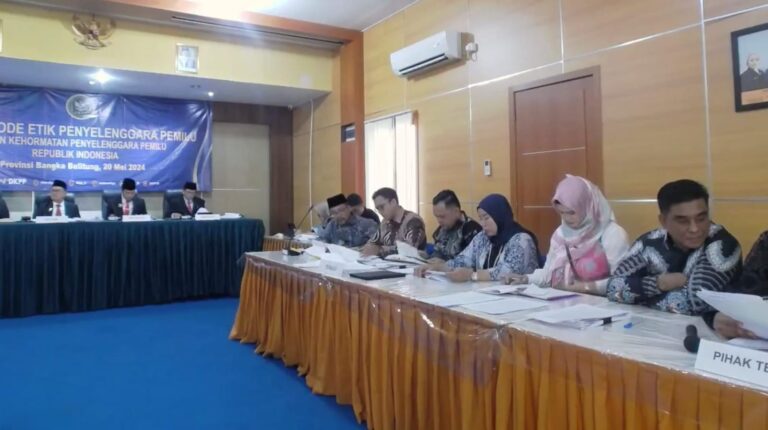 Diduga Langgar Kode Etik DKPP RI Sidang Komisioner KPU