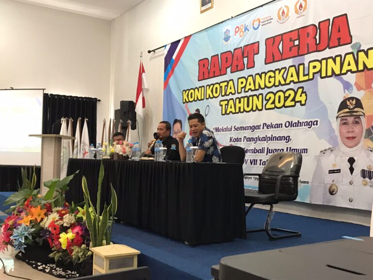 Persiapan PORKOT 2024 KONI Pangkalpinang Gelar Rakerkot