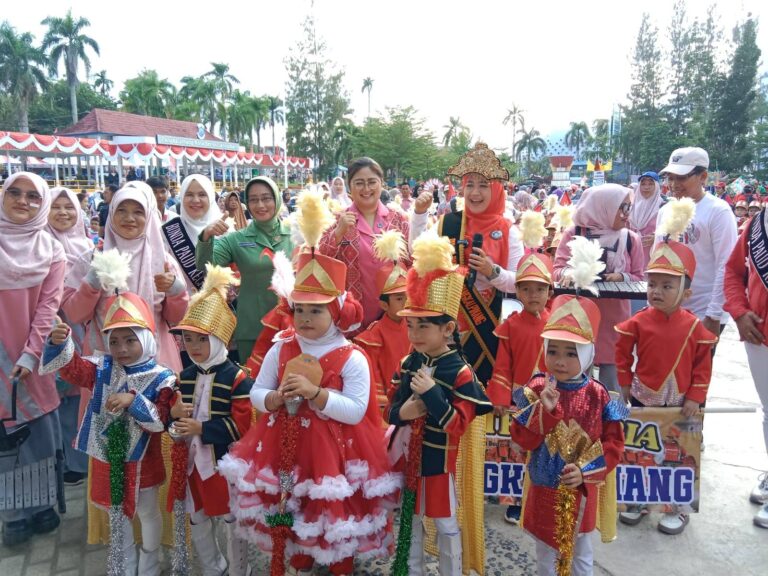 Bunda PAUD Bersamai Karnaval PAUD Se-Kota Pangkalpinang