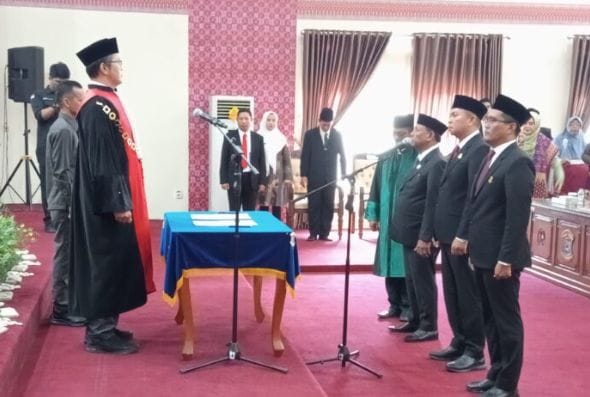 DPRD Pangkalpinang Gelar Rapat Paripurna Istimewa Pengangkatan Pimpinan DPRD Kota Pangkalpinang masa jabatan 2024 – 2029