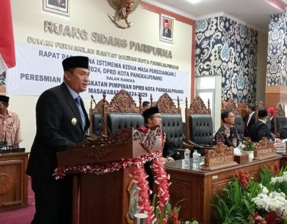 DPRD Pangkalpinang Gelar Paripurna Penyampaian Raperda APBD TA 2025